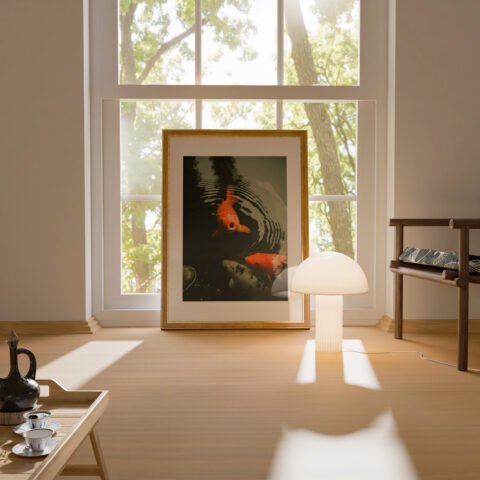 Orange Japanese Koi Fish Print