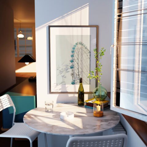 Japanese Retro Wheel Print