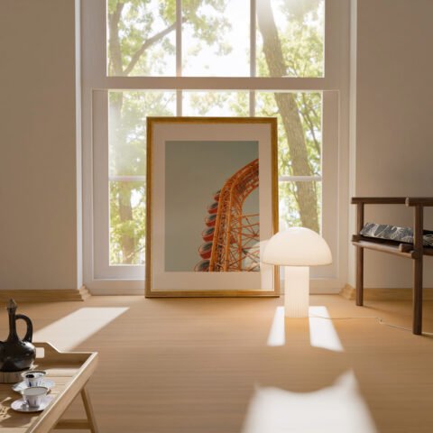 Japanese Colorful Osaka Retro Wheel Print