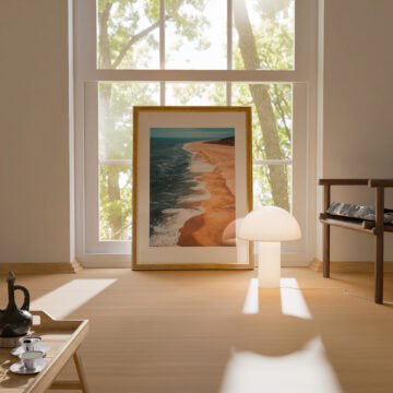 Nazaré Beach Coastline in Portugal Print