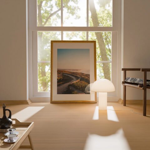 Portugal Coastline Walk during Sunset Print