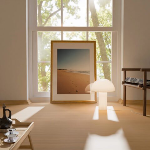 Walk by the beach in Portugal Print